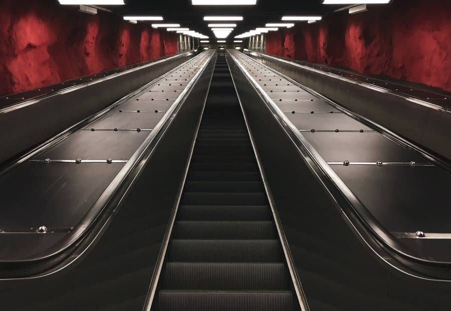 Long Escalator Up